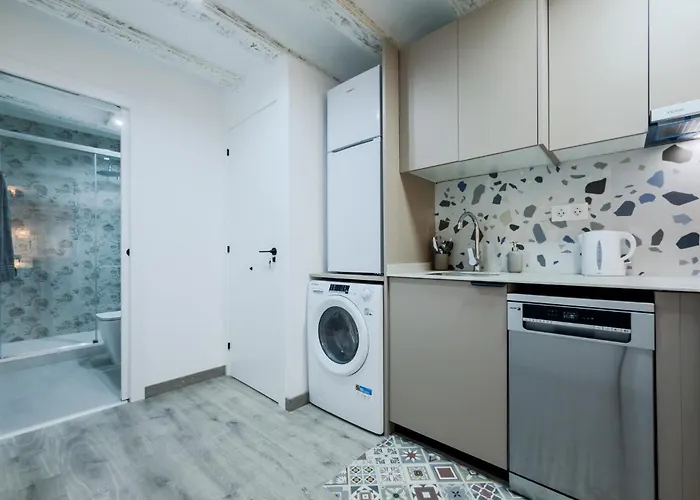 アパート Acogedor Y Centrico Estudio 1 バルセロナ